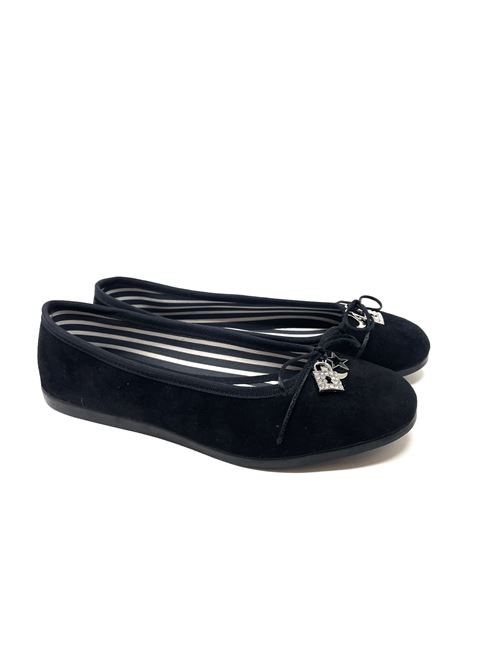 Ballerina donna con accessorio IL LACCIO | VP108CAMOSCIONERO